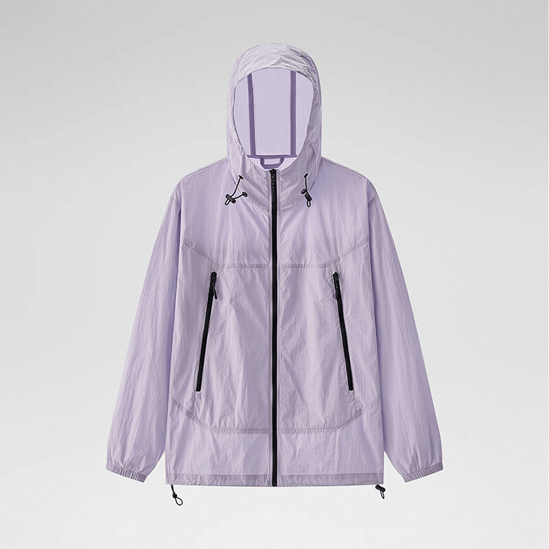 Легкое летнее пальто с защитой от солнца, свободное и дышащее, быстросохнущее пальто для бега с несколькими карманами, тактическая велосипедная куртка, 2024