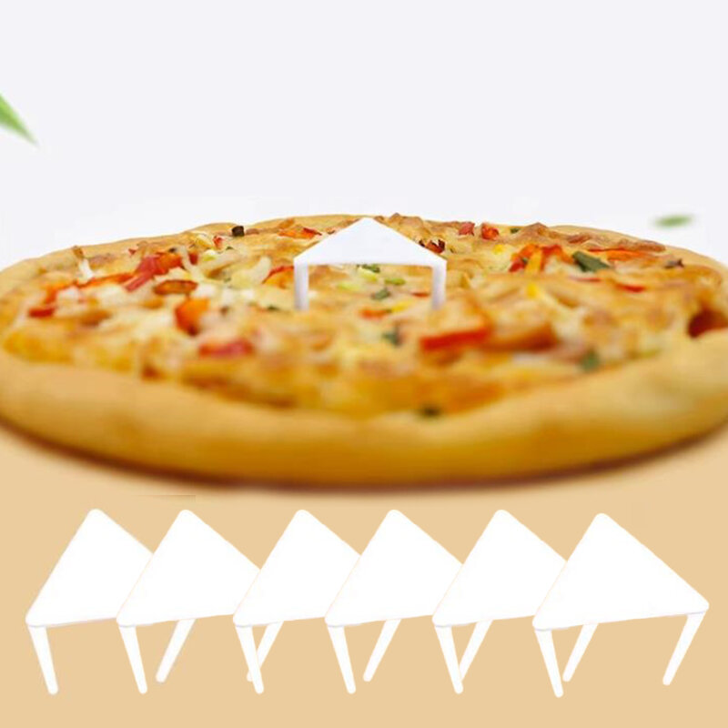100pcs Pizza Saver Stands Fixação Rack Pizza Titular Pizza Embalagem Tripé Plastic Tripé Stack