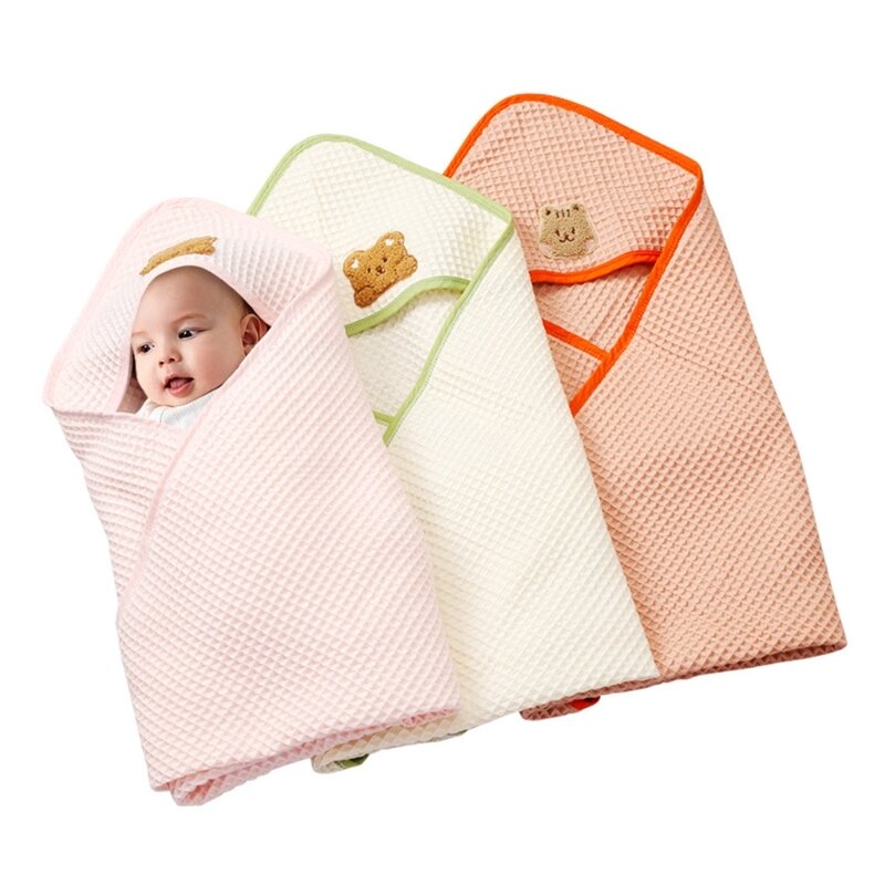 K5DD ręcznik dziecięcy bawełniany ultraabsorpcyjny kocyk muślinowy dla noworodków SwaddleWrap