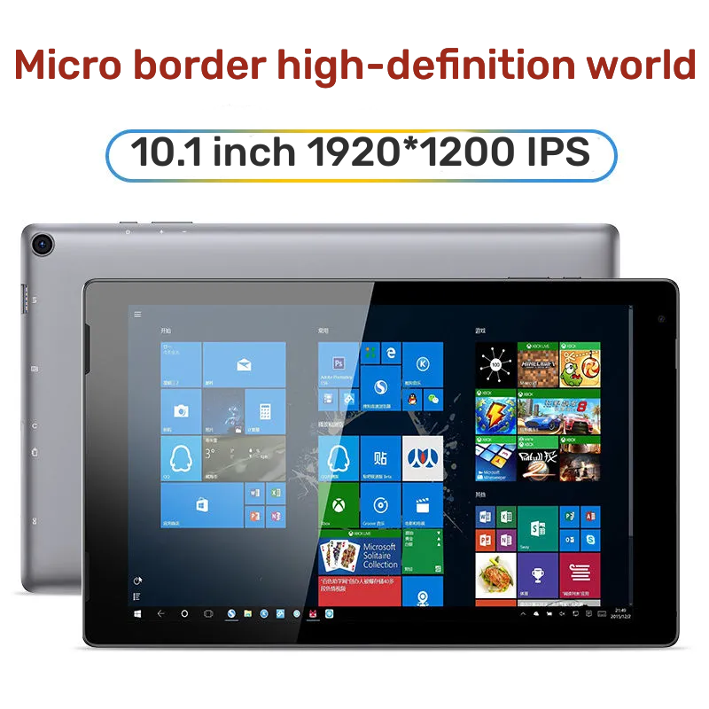 Drop Shipping 4GB+64GB 10.1'' P7  2in1 Windows 10 Tablet PC With Keyboard 64 Bit X5-Z8300 CPU 1920 x 1200 Pixel HDMI-Compatible
