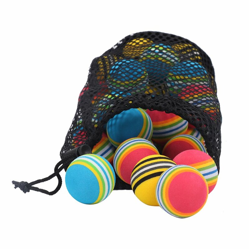 Bolsa de malla de nailon para accesorios de Golf, cordón con cierre de bloqueo, 48 bolas