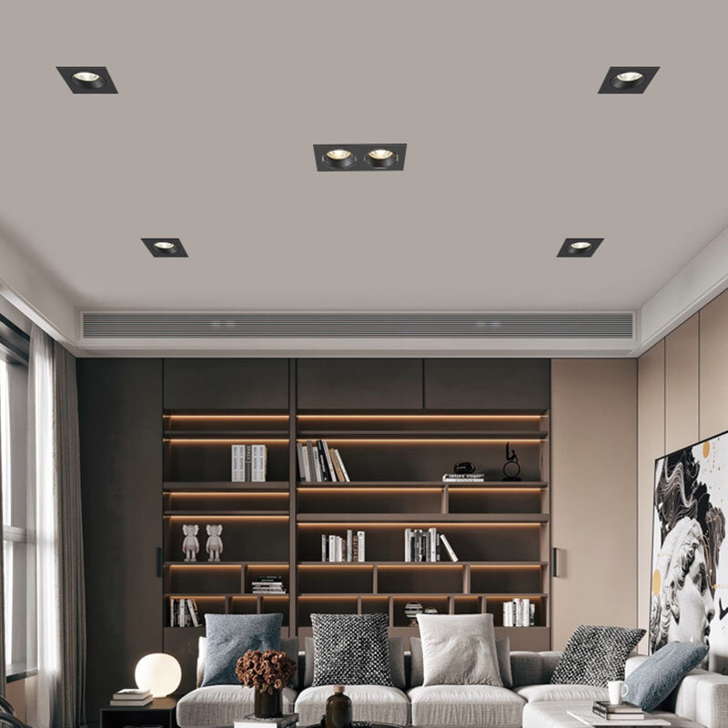 عكس الضوء LED راحة النازل غرفة نوم Led الأضواء COB مصابيح السقف جزءا لا يتجزأ من الضوء للإضاءة في الأماكن المغلقة 220 فولت