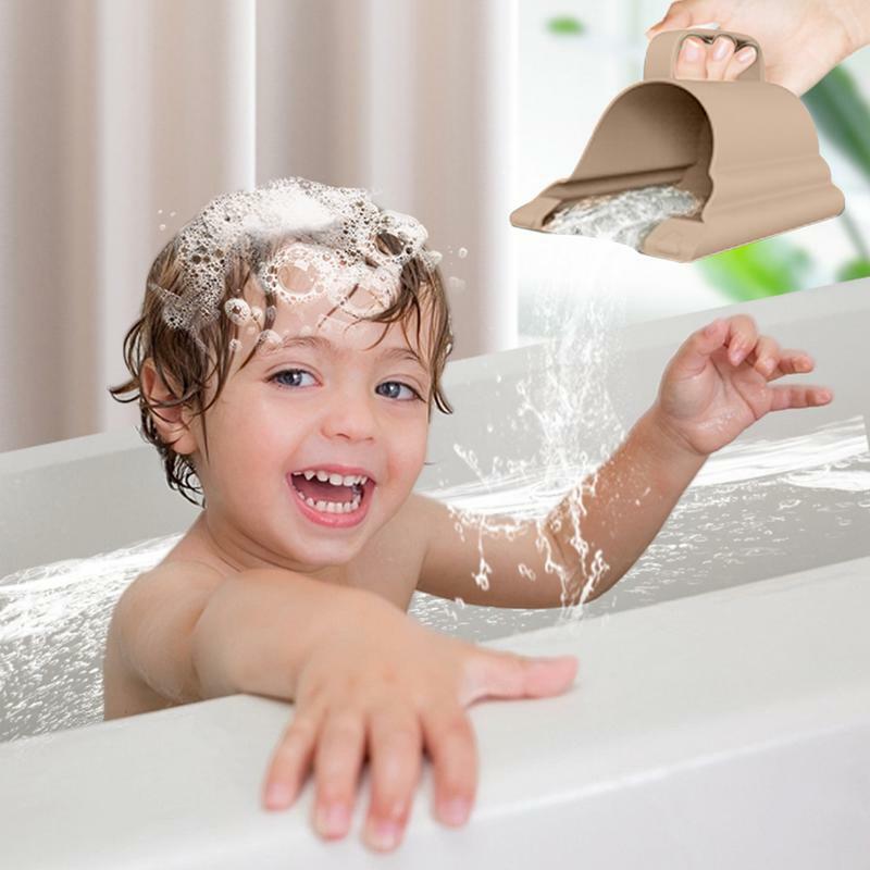 Penutup cerat untuk bak mandi anak-anak, penutup pelindung keran bak mandi anak-anak untuk kamar mandi anak-anak