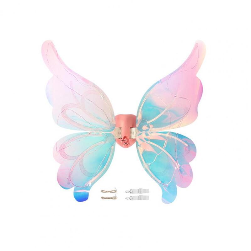Verträumter Schmetterlings flügel Farbwechsel leuchtende Schmetterlings flügel für Festivals Partys elektrische Engels kostüm zubehör für Mädchen