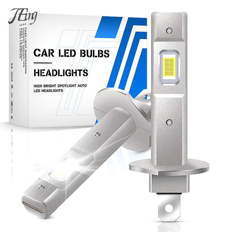 1Pcs H1 Bulbs 1:1 Mini Size 6500K White Super Bright LED Fog Light Bulbs 60000 Hours Lifespan Car LED Front Headlights
