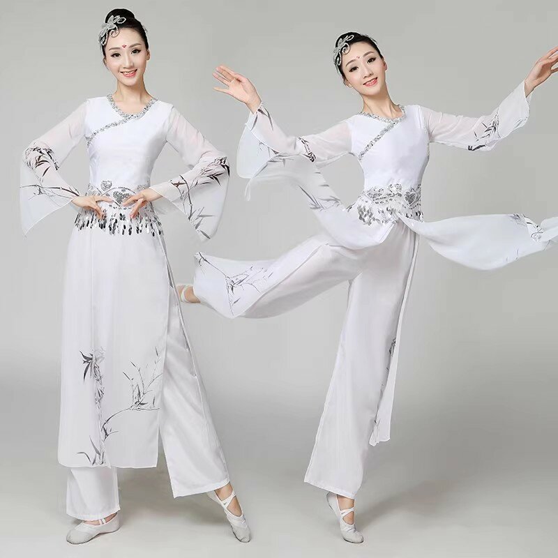ازياء الرقص الشعبي القديم ، الرقص الكلاسيكي ، كم الماء ، ملابس يانغكو ، هانفو الشرقية التقليدية ، فستان يانغكو