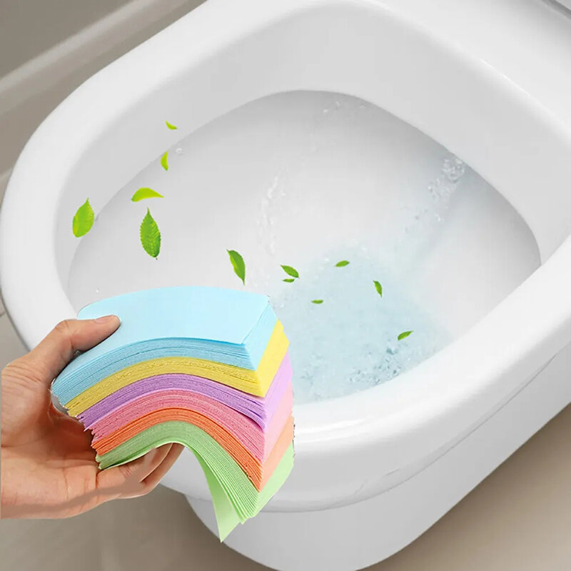 แผ่นทำความสะอาดโถส้วมสีเหลืองม็อบถูพื้นทำความสะอาดห้องน้ำสุขอนามัยในครัวเรือนน้ำยาดับกลิ่นห้องน้ำ