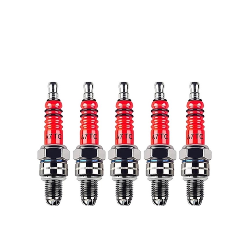 10x Spark Plugs High Performance 3-Electrode Motorcycle Spark Plug A7TC Car Replacement Parts For 50cc-150cc ATV