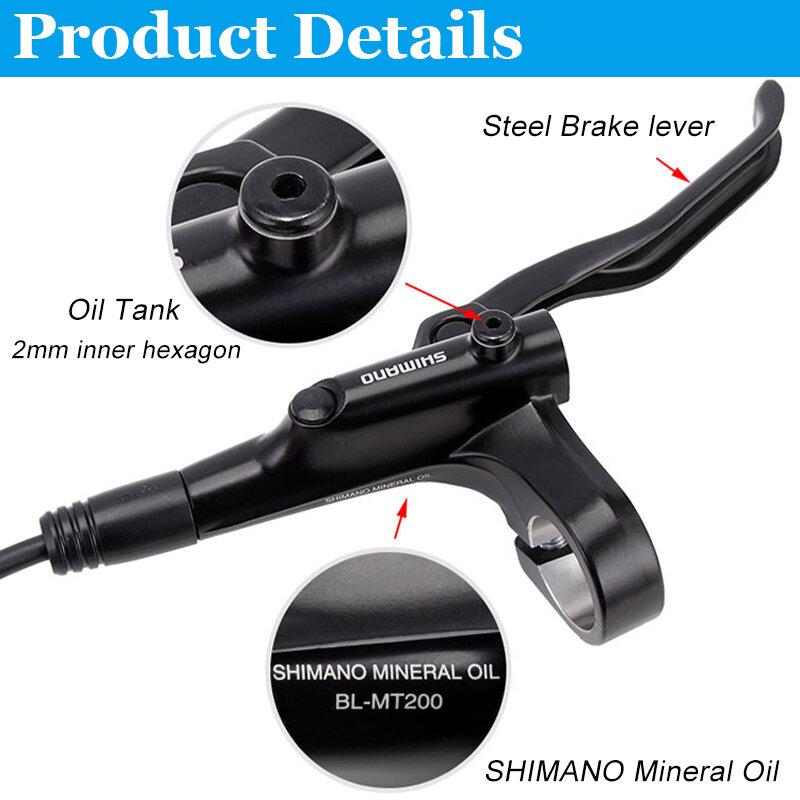 Shimano-マウンテンバイク用油圧式スチールブレーキレバー,マウンテンバイクアクセサリー,オリジナル,mt200 m315,BL-MT200