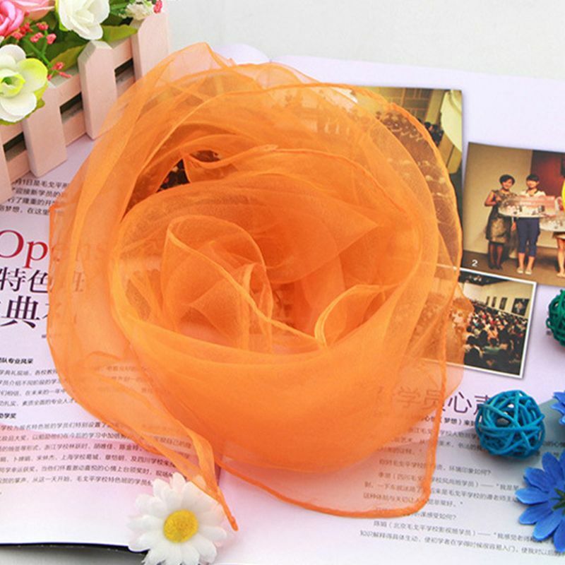 F42F 12 Pieces Square Dance Scarves  Silky Juggling Scarf Props for Outdoor Game