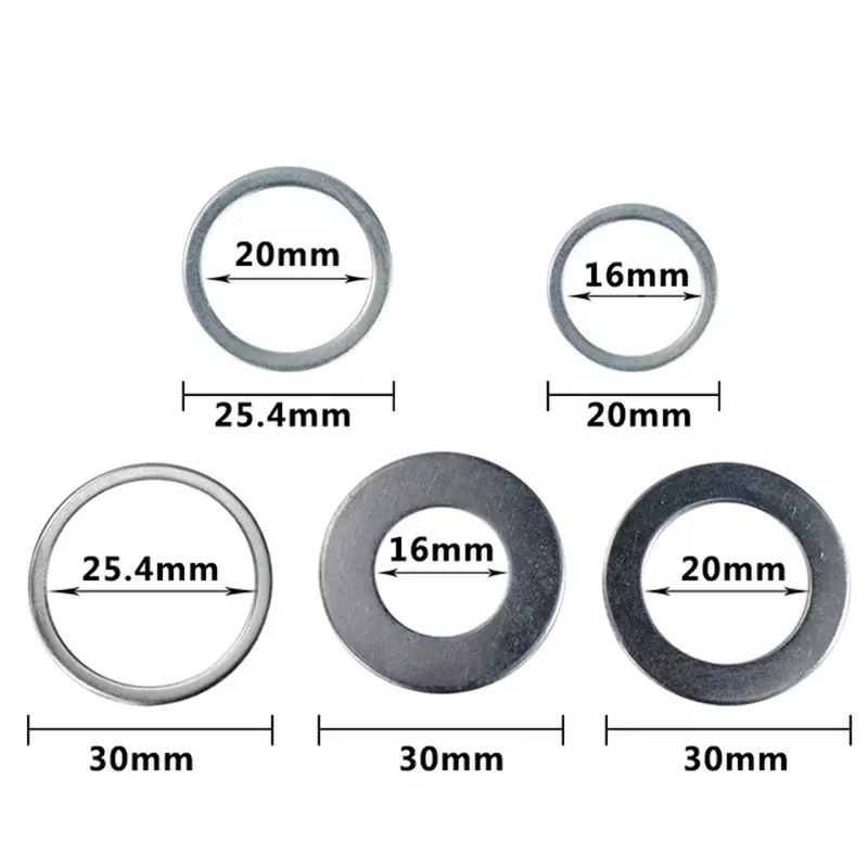 2 Stuks Cirkelzaag Ring Reducerende Ringen Conversiering Voor Het Snijden Van Schijf Snijmachine Cirkelzaag Ring Houtbewerkingsgereedschap