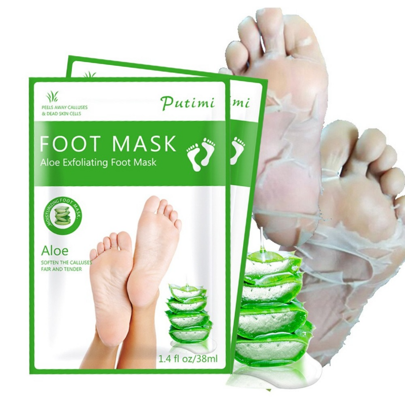 5 pacotes esfoliante pé máscara pés creme para remoção da pele morta pé ferramenta de cuidados removendo pele morta peeling pé clareamento pé