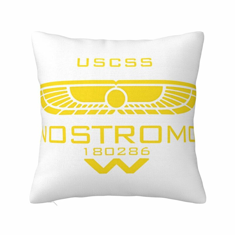 Nostromo Weyland Logo Alien Square Pillow Case for Sofa Throw Pillow