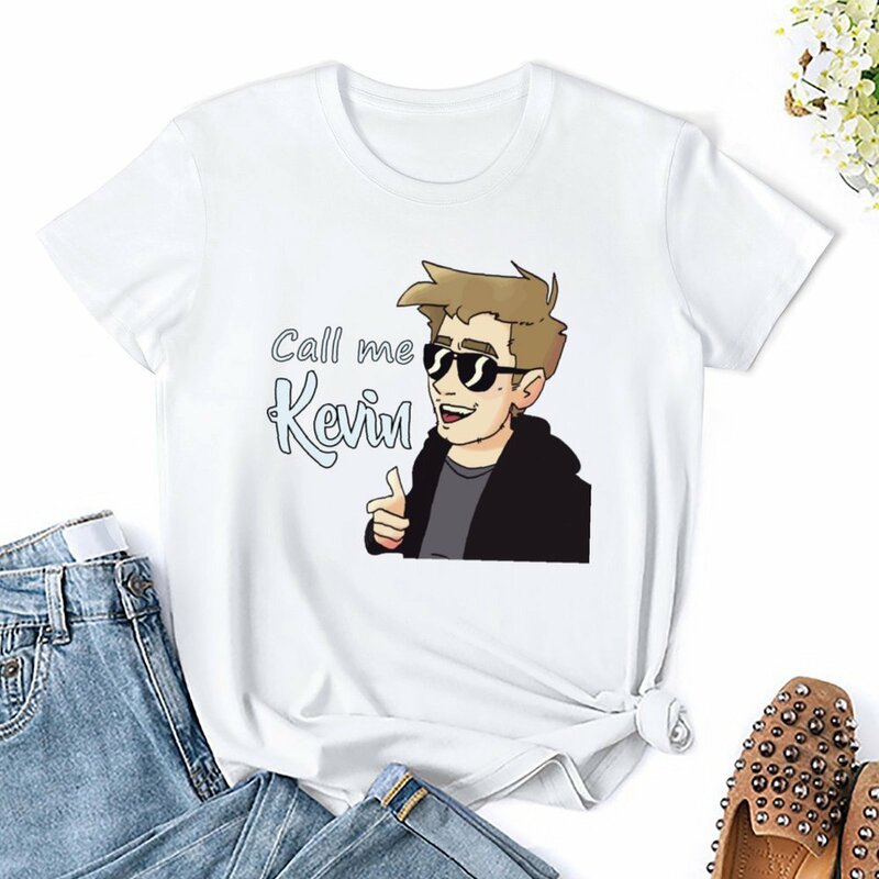 Call Me Kevin T-shirt Blouse hippie clothes cute tops white t shirts for Women