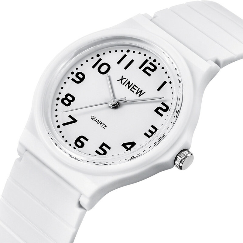 Relojes deportivos de silicona para hombre, reloj de pulsera Unisex con escala Digital, analógico de cuarzo, Masculino