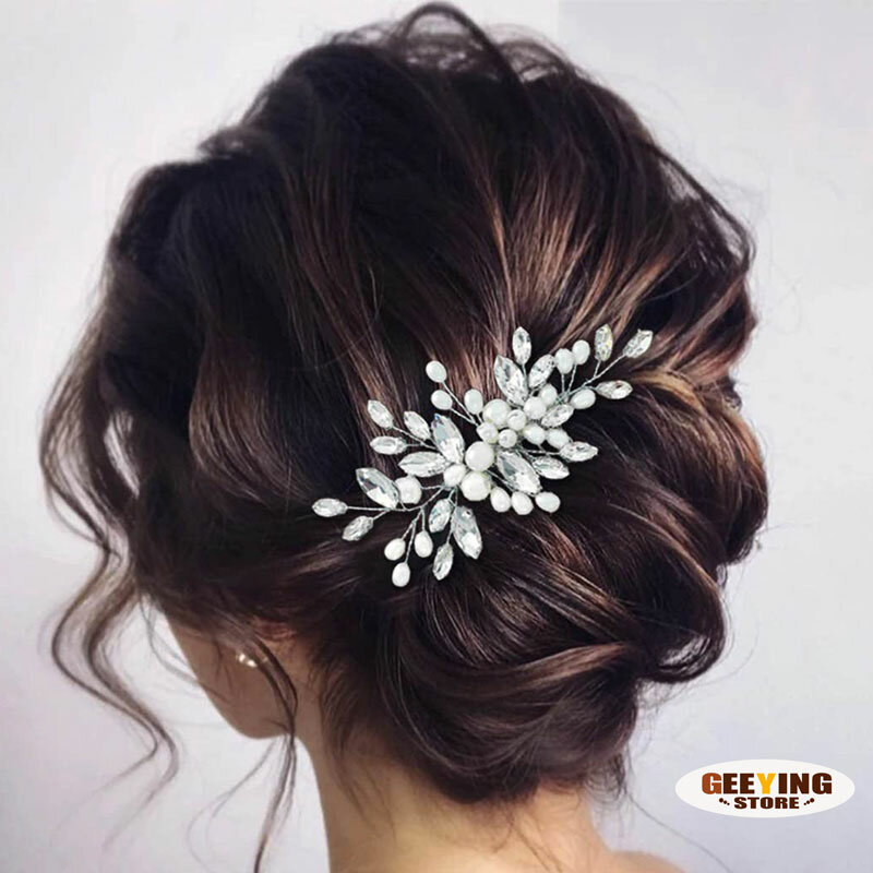 Bridal Headpiece Clip Bride Jewelry Gift Crystal Wedding Hair Combs Miraculous Women Headbands Accessories Flower