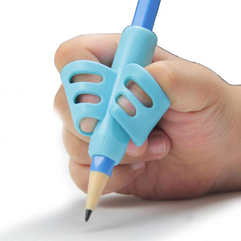 ที่ใส่ดินสอสำหรับเด็ก3ชิ้น/เซ็ตไม่มีสารพิษปากกาช่วยเขียนที่จับเครื่องมือแก้ไขท่าทางเครื่องใช้สำนักงานอุปกรณ์การเรียน