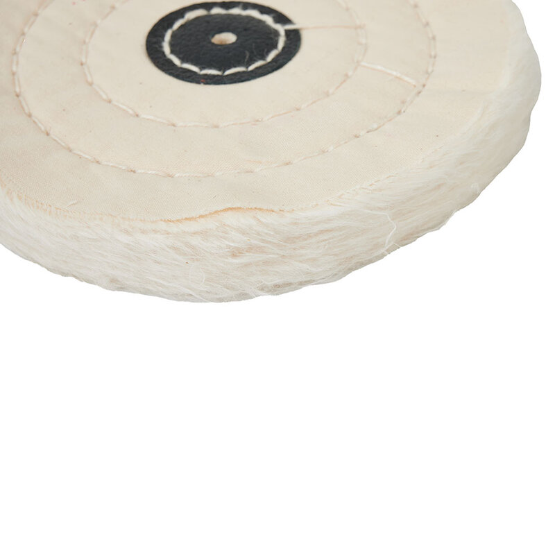 1pc Cloth Buffing Polishing Wheel Arbor Buffer Polish Grinder Pad Mat White Power Tool Accessories And Parts Replacement