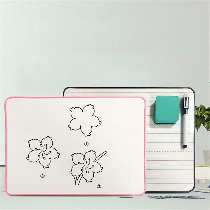 Children's Graffiti Whiteboard A4 Double-Sided Writing Board Memo Pad Non-Magnetic Drawing Board For Kids Office School Supplies
