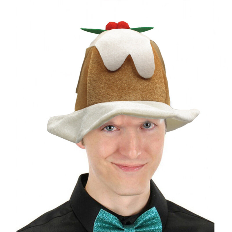 หมวกเอลฟ์ลายทางสำหรับผู้ใหญ่ทุกเพศหมวกพุดดิ้งหมวกตกแต่งคริสต์มาสสำหรับผู้ชายและผู้หญิง