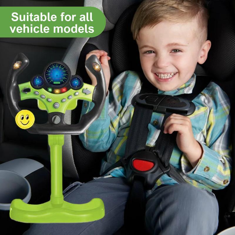Brinquedo de volante de simulação para meninos e meninas, Brinquedo de condução com luz, música e som, Interativo, Copiloto, Elétrico, Presentes