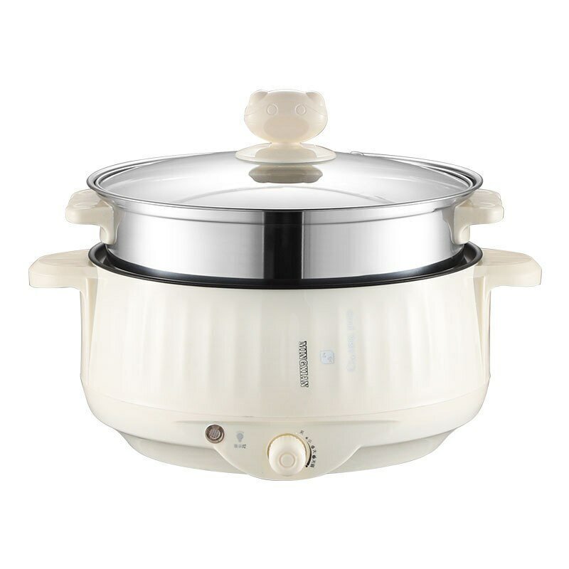 1.7L Multi Cookers Enkellaags Elektrische Pot 1-2 Mensen Huishouden Non-stick Pan Hot Pot Rijstkoker Kookapparatuur