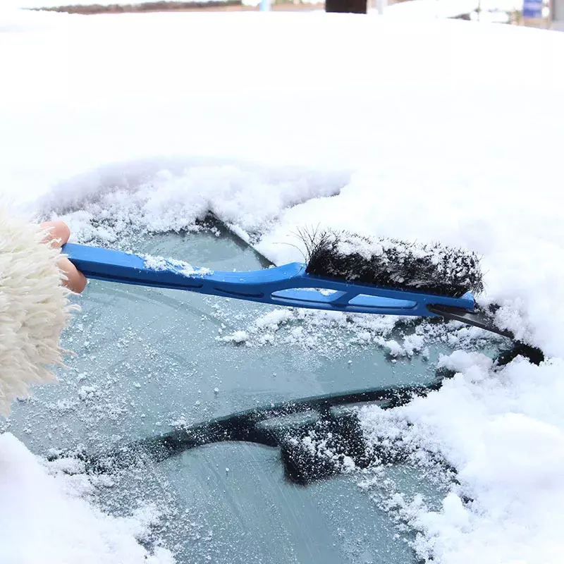 Multifuncional carro neve remoção pá, 2-em-1 escova varrição, descongelar pá de inverno