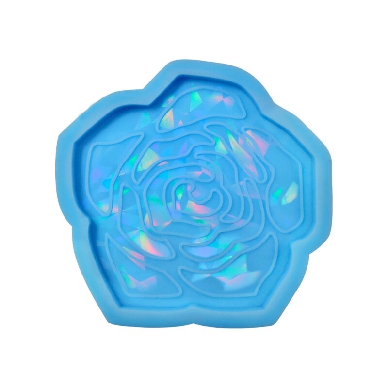 Coaster Mold Flower Silicone Coaster Molds Cup Mat Mold Epoxy Casting Mold for Resin Coaster Home Decors