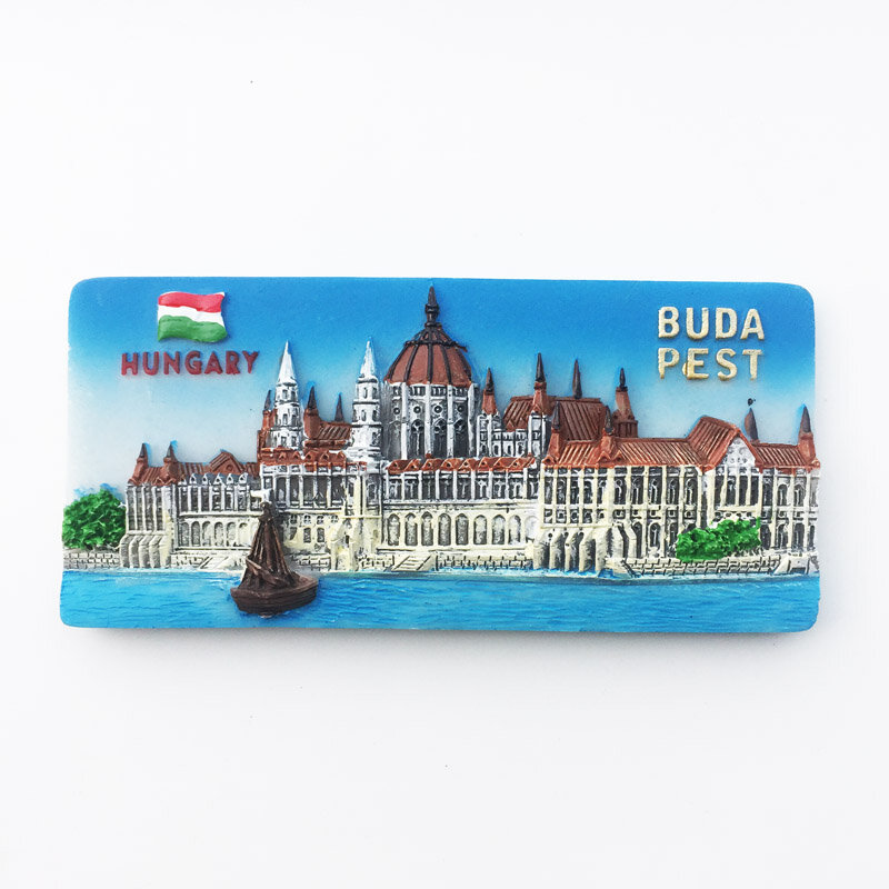 Hungria viajar geladeira adesivos magnéticos criativo budapeste lembranças turísticas geladeira ímãs decoração para casa geladeira adesivos