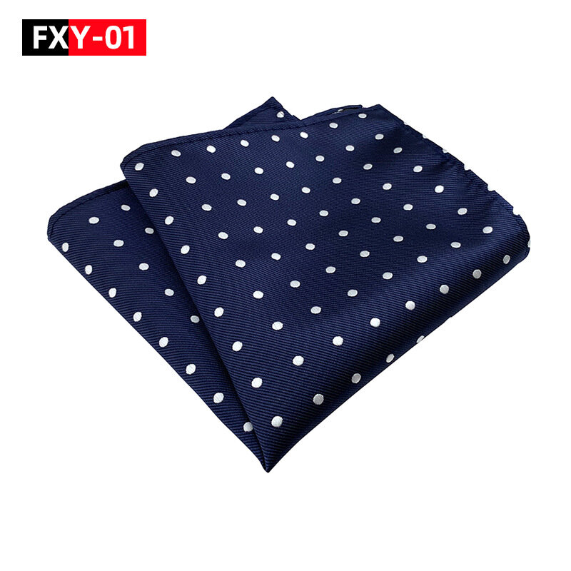 Hot Sale Man 'S 25*25Cm Pocket Vierkante Mode Klassieke Dot Polyester Zakdoek Voor Casual Dagelijkse Zakelijke Groothandel