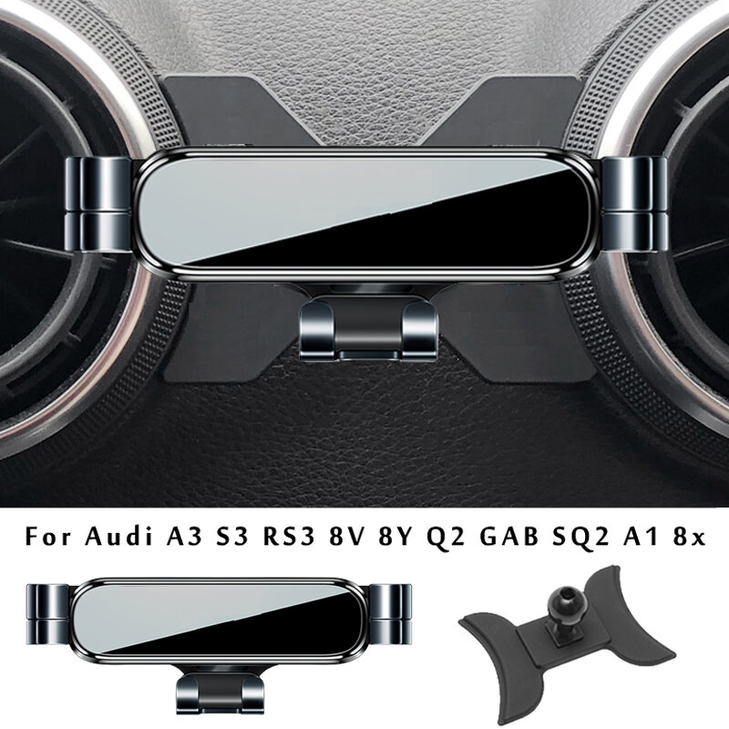 Mocowanie telefonu w samochodzie uchwyt do Audi A3 S3 RS3 8V 8P Q2 GAB SQ2 A1 8X Sportback akcesoria do wnętrza samochodu