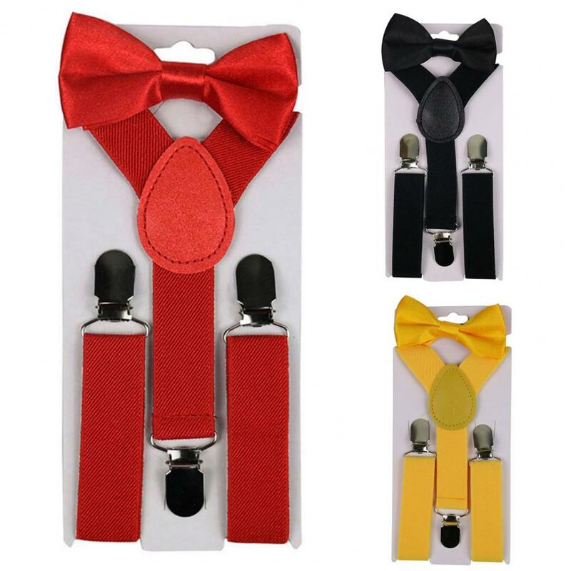 Comfy Boys Girls Bow-knot Tie Strap for School   Student Suspender Tie Comfy Boys Girls Bow-knot Tie Strap for School