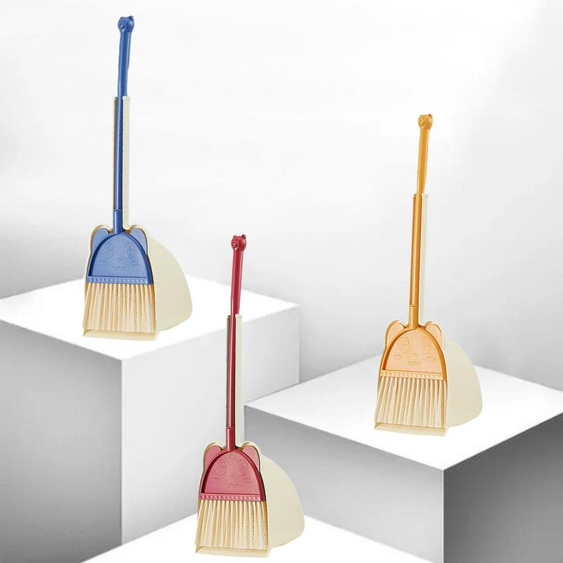 Mini Broom with Dustpan for Kids Cartoon Educational Kids Cleaning Set Toddlers Broom Set for Preschool Kindergarten Boy Girls