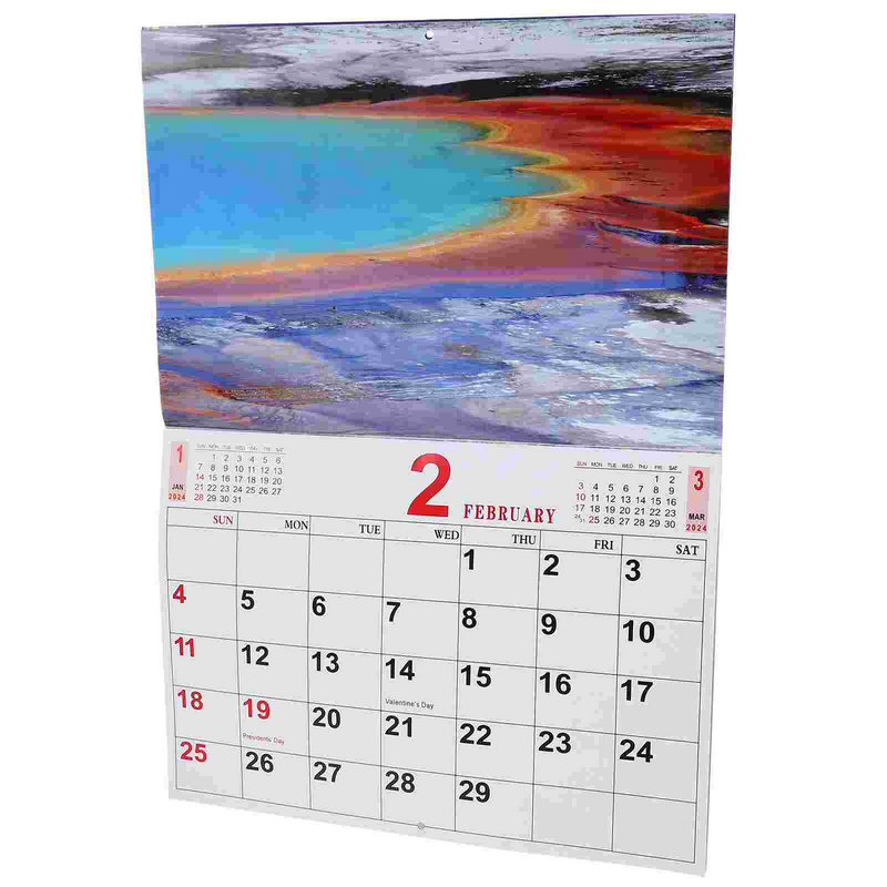 Ландшафтный Фото Календарь подвесной календарь праздничный подвесной календарь Китайский подвесной календарь портативный домашний праздничный подвесной