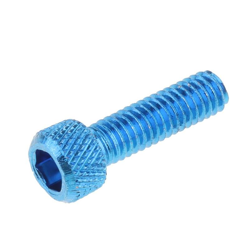 Aço inoxidável Hex Soquete Cap Parafusos, Cabeça Key Bolt, Azul, M6 x 20mm, 10Pcs