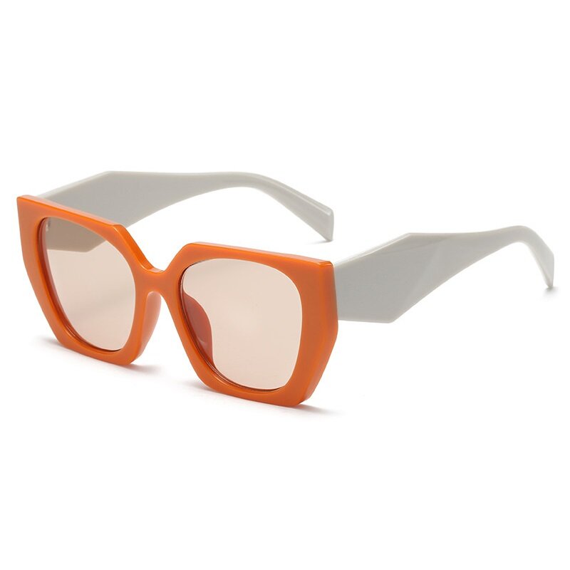 Gafas de sol cuadradas de gran tamaño para hombre y mujer, lentes de sol de diseñador Vintage, a la moda, de marca de lujo, UV400