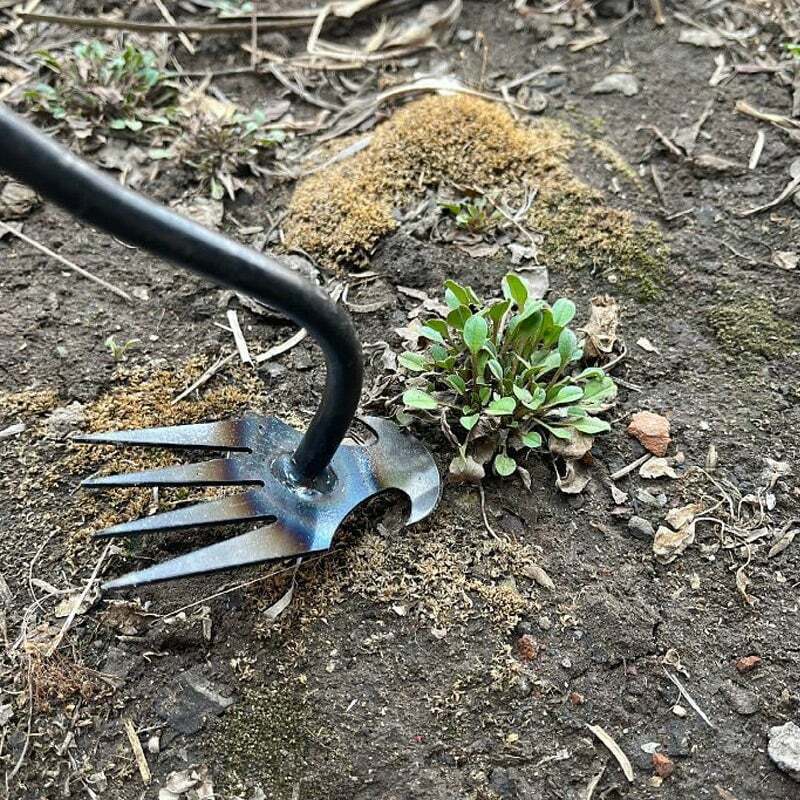 New Weeding Artifact Uprooting Weeding Tool Manganese Steel Garden Weeder Loose Soil Hand Weeding Removal Puller Gardening Tools
