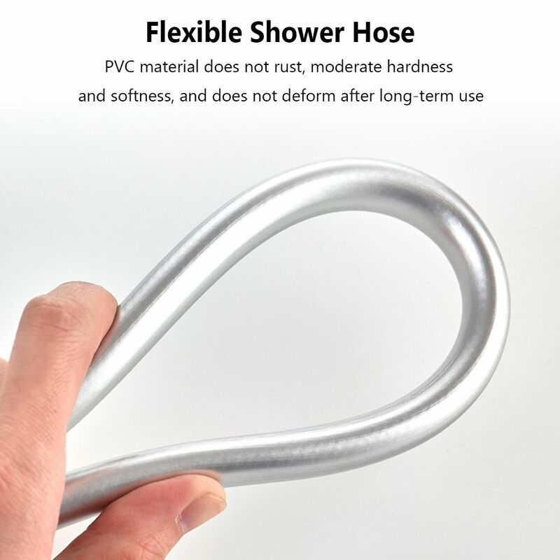 Flexible Bidet Pipe Anti Winding PVC Handheld Shower Hose Explosion-proof Shower Tube