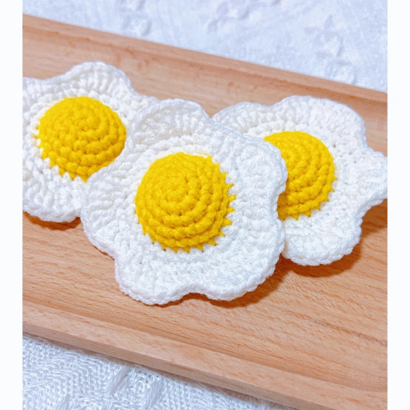 Handmade Car Hanging , Car Accessories, Knitted cute car charms Knitted egg car interior, cute car accessories