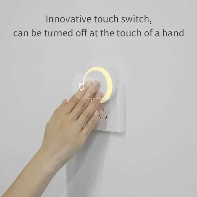 Xiaomi Mijia Smart Plug-in LED Night Light Sensor Touch Mode sensore di luce sensibile alla luce notturna corridoio camera da letto Touch Control