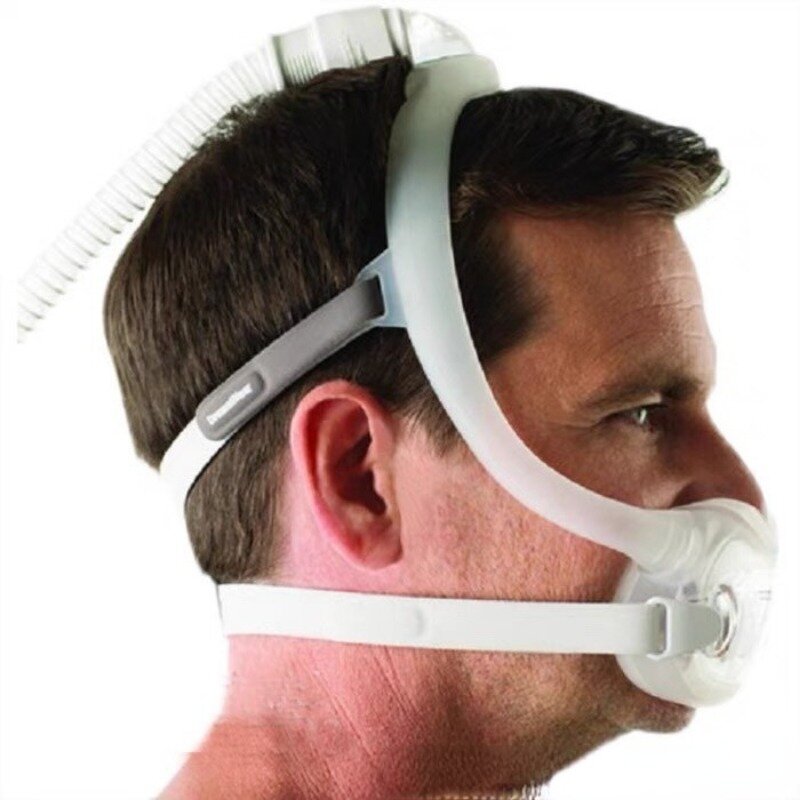 얼굴 전체 호흡기 마스크 CPAP 드림웨어, 초경량 코골이 방지 입 코 마스크, 자동 수면 무호흡증 비강 베개 수면 보조기