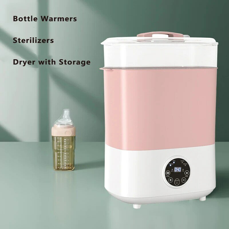 Scaldabiberon e sterilizzatori e riscaldatore per asciugatrice disinfettante elettrico per biberon a vapore grande vaporizzatore per bottiglie con Touch Screen
