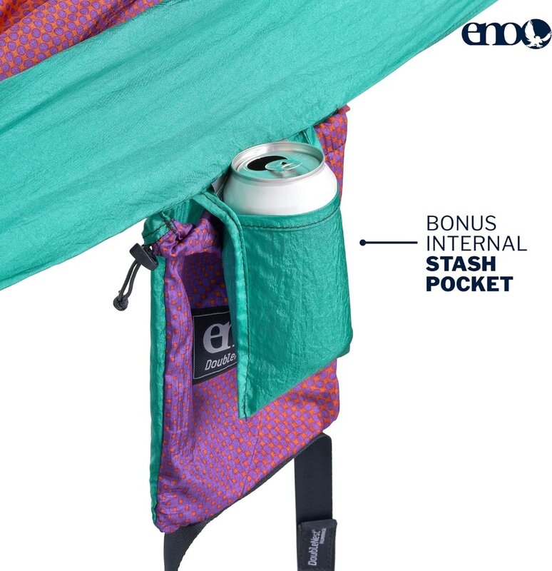 ENO DoubleNest Hammock - Lightweight, Portable, 1 to 2 Person Hammock - for Camping, Hiking, Backpacking, Travel, a Festival
