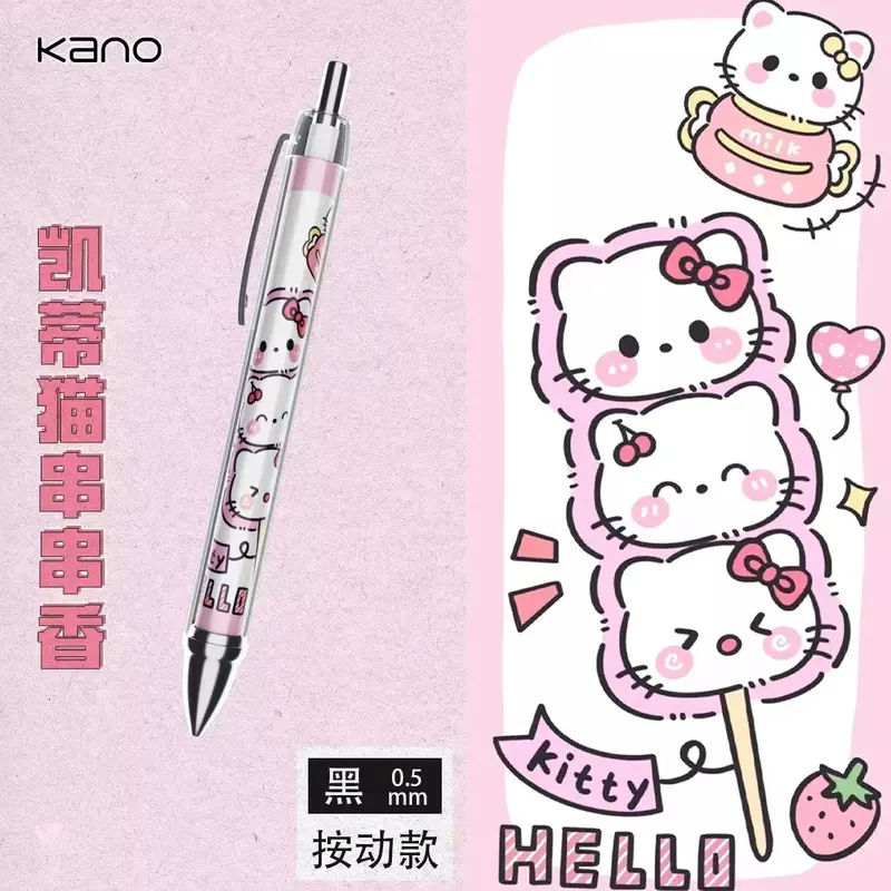 Hello Kitty Meisje Pluche Pennenzak Sanrio Cartoon Perifere Schattige Grote Capaciteit Student Briefpapier Veranderen Cosmetica Opbergdoos