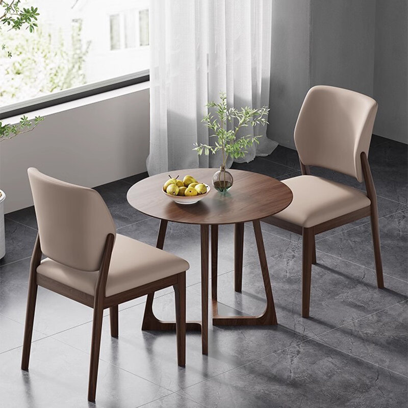 Tappezzeria cucina sedia da pranzo in legno nordico semplice sedia multicolore in legno massello per interni Silla Comedor mobili alla moda