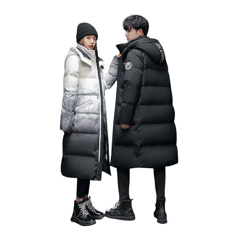 FEBELT 35-67 2022 WINTER MENS AND WOMENS COUPLE WHITE DUCK DOWN COATS
