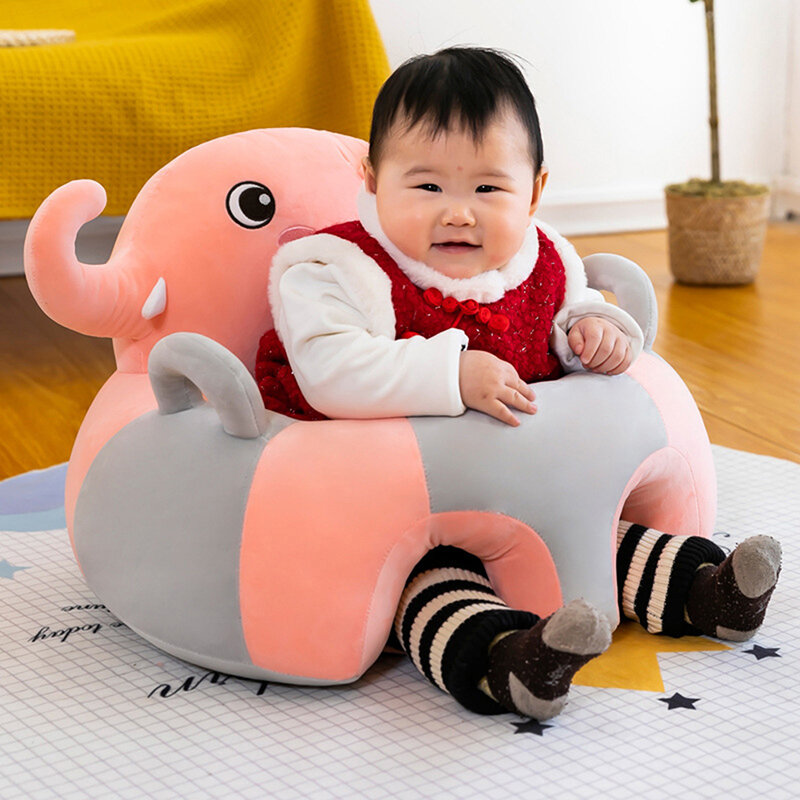 Baby Sofa Unterstützung Sitz bezug Plüsch Stuhl lernen, bequeme Cartoon Kleinkind Nest Puff wasch bar Baby Boden Plüsch Liege zu sitzen
