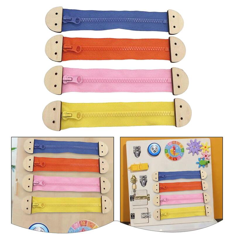 Baby Busy Board Parts Zipper Montessori Toy Indoor Play Game Travel Toy