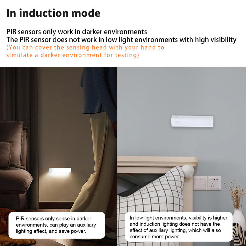 Drahtlose LED Nachtlicht Bewegungs sensor Licht Schrank Nacht lampe für Küche Schlafzimmer Detektor Lichts chrank Treppe Hintergrund beleuchtung