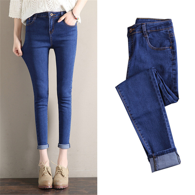 Женские эластичные джинсы с высокой талией, флисовые эластичные удобные мешковатые брюки с бархатной подкладкой, зимние утепленные джинсовые шаровары для мам
